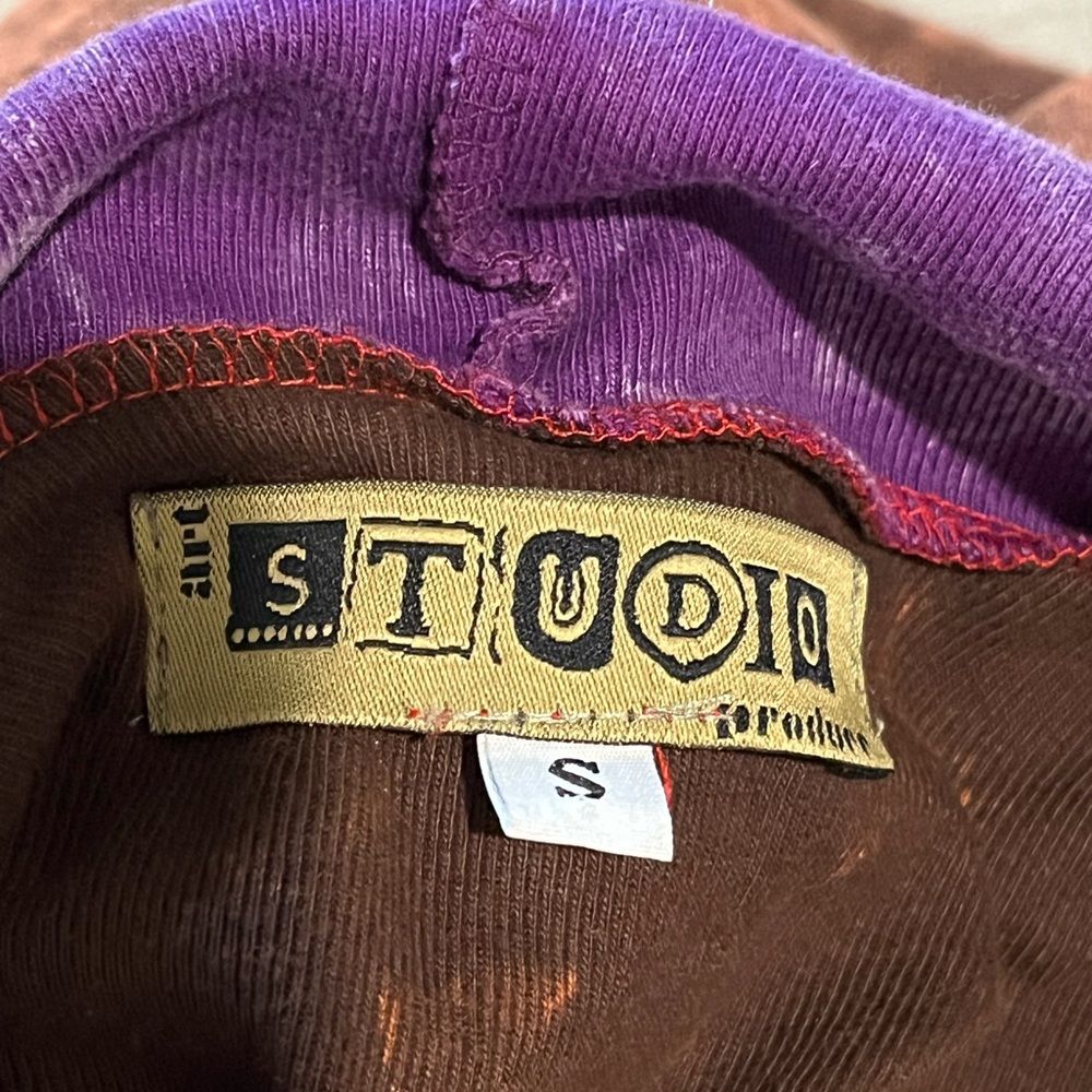 Studio Purple And Blue Patchwork Jacket With Bohe… - image 5